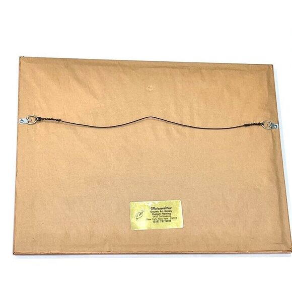 Vintage Framed Needlepoint Lily Floral Wall Art Handmade Embroidery Decor 18X14 - Picture 6 of 9